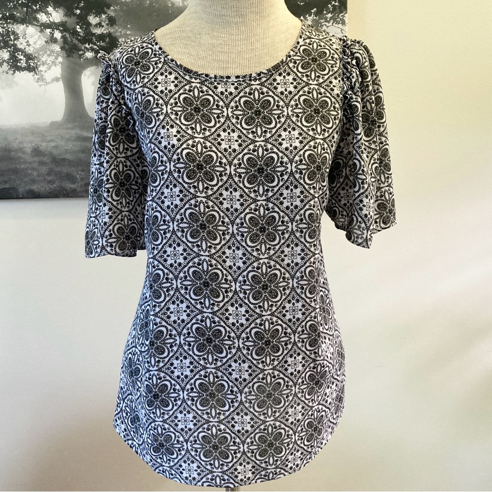 Worthington Petite Short Sleeve Blouse
